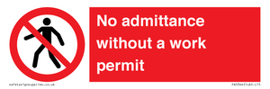 No admittance without a permit